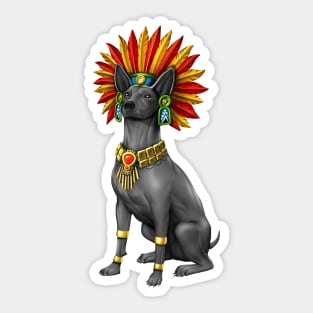 Xolo Dog Aztec Warrior Sticker